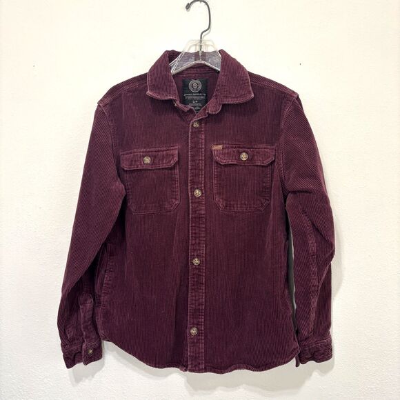 Buffalo David Bitton Mens Jeremias Corduroy Shaket Small Shirt Jacket Granola - Picture 1 of 10